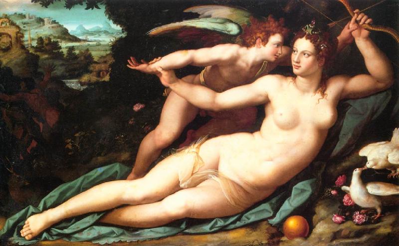 ALLORI Alessandro Venus and Cupid Sweden oil painting art